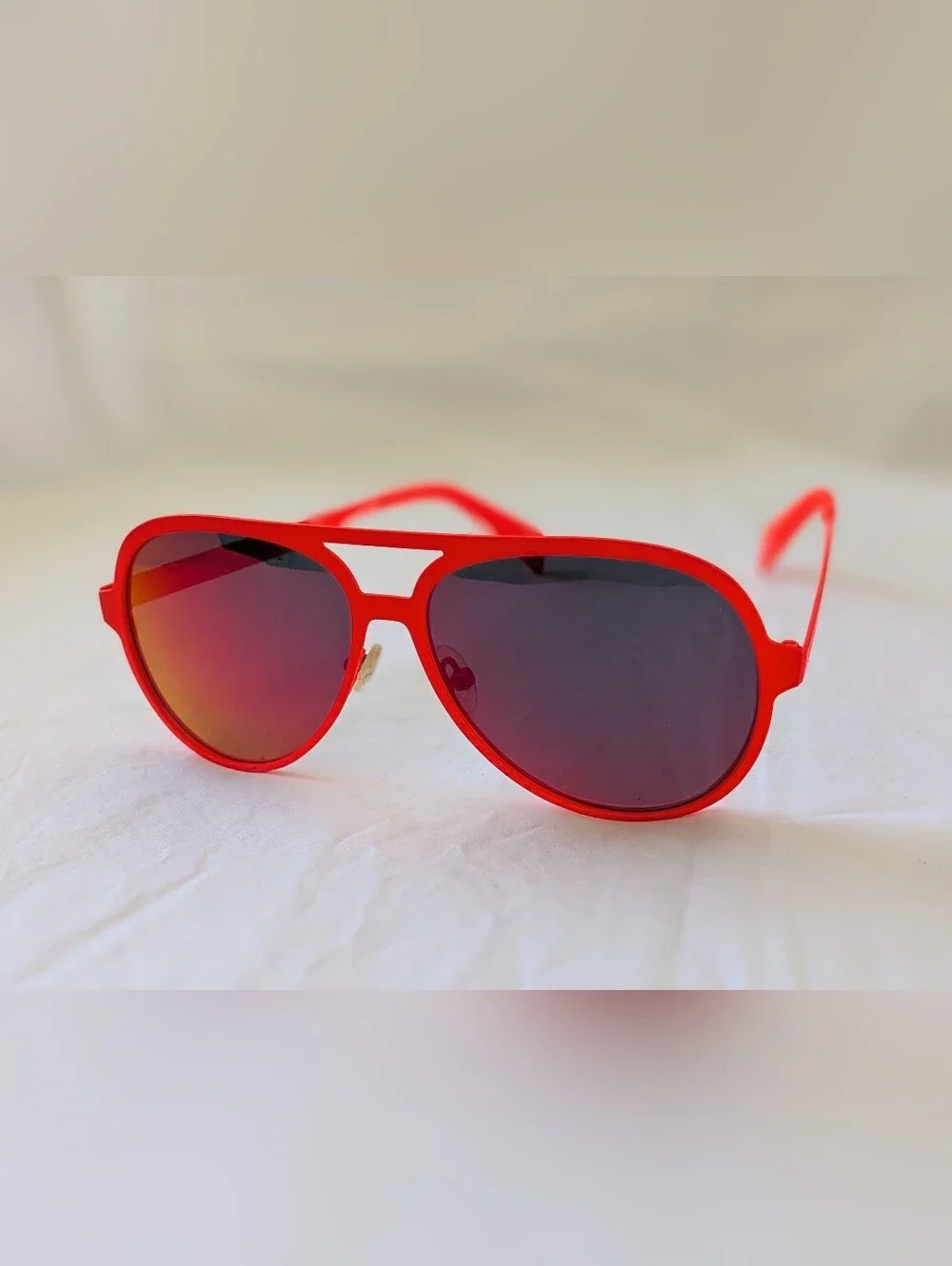 Red Aviator Sunglasses for Men - Bold Red Frame